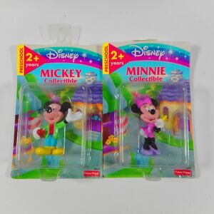 New Fisher-Price Collectible Football Mickey Mouse And Minnie Mouse  Preschool